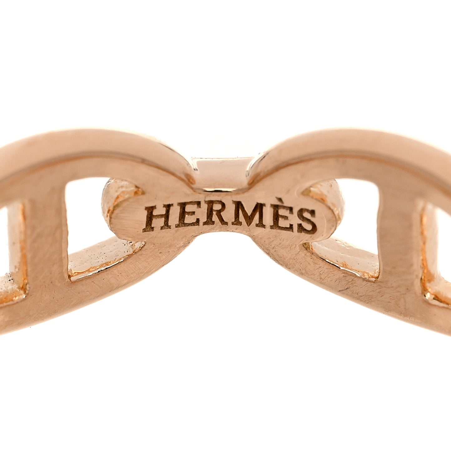 18K Rose Gold PM Chaine d'Ancre Enchainee Ring 55 7.25