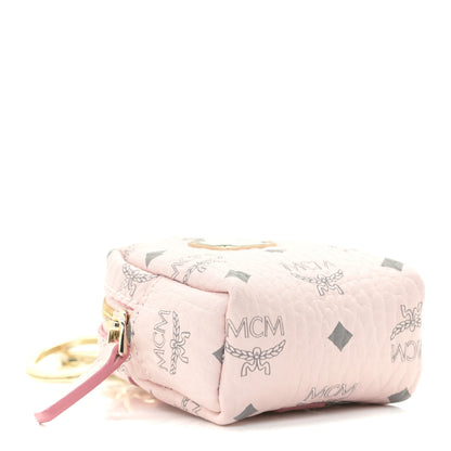 MCM Visetos Backpack Charm Crossbody Soft Pink 3 of 7