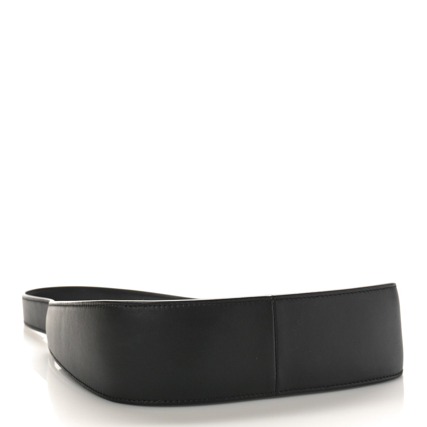 Smooth Calfskin Half Moon Shoulder Bag Black