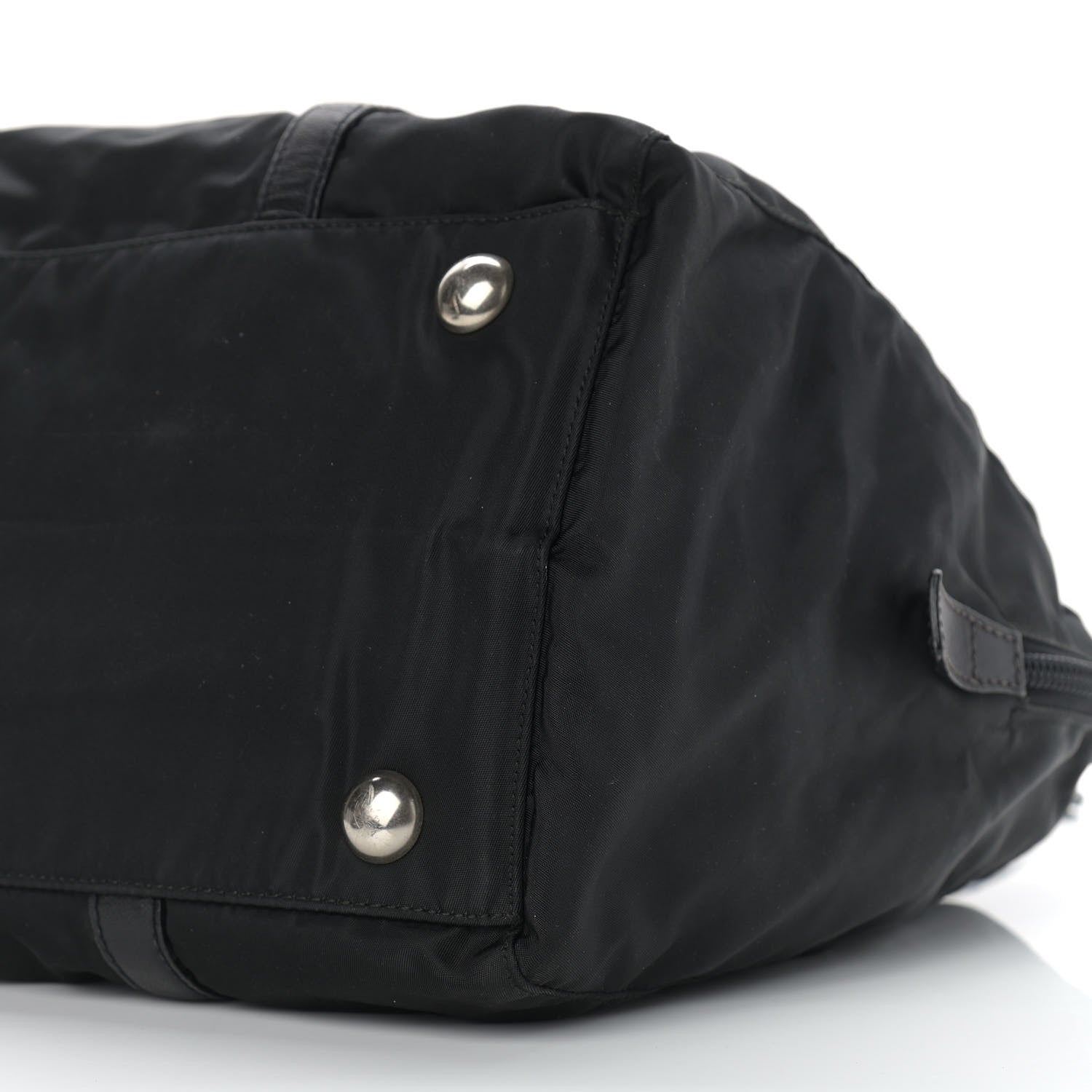 Prada Tessuto Nylon Saffiano Top Handle Bag Black 6 of 14