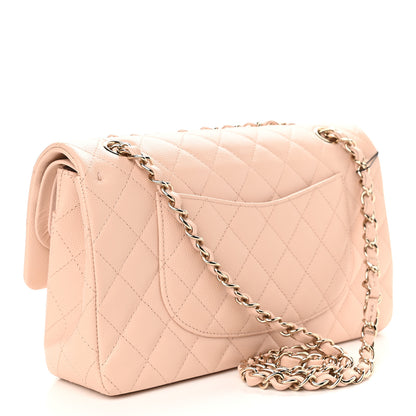 Chanel Caviar Quilted Medium Double Flap Light Beige 3 of 9