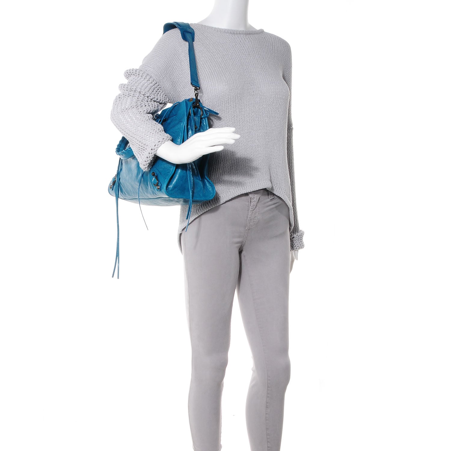 Balenciaga Agneau City Lagon 2 of 13