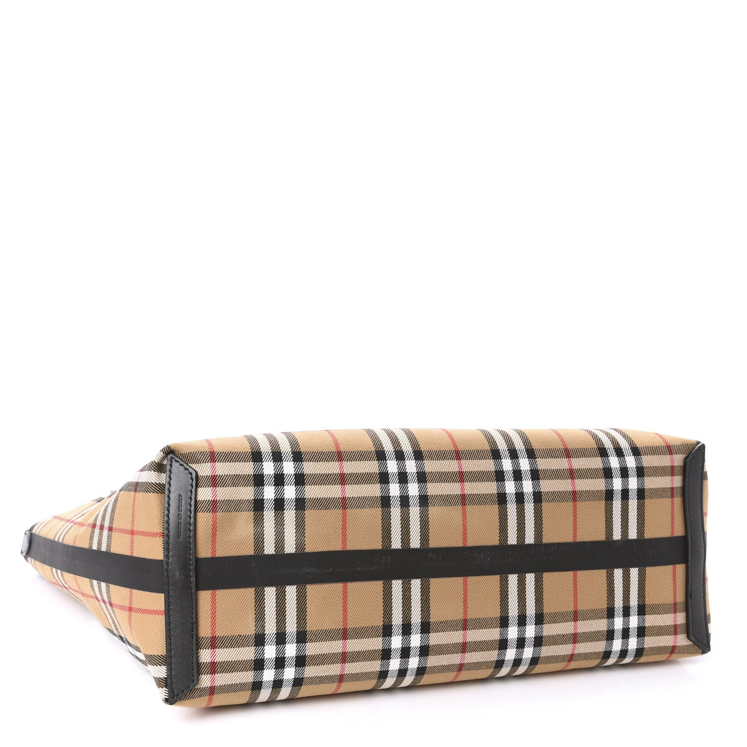 Burberry Vintage Check Medium The Giant Reversible Tote Antique Yellow Bright Red 4 of 20
