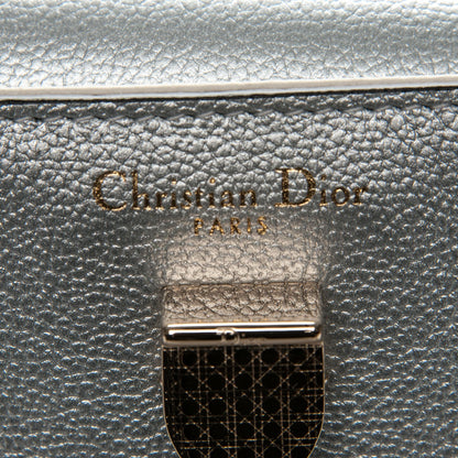 Christian Dior Grained Calfskin Mini Diorever Flap Silver 6 of 6