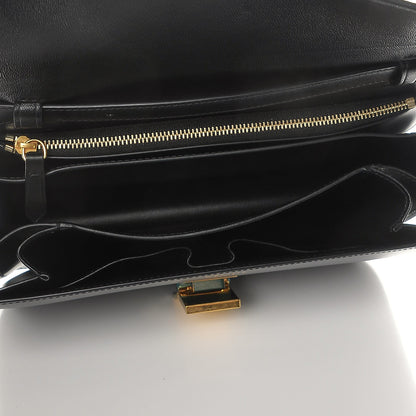 Celine Box Calfskin Medium Classic Box Flap Bag Black 5 of 9