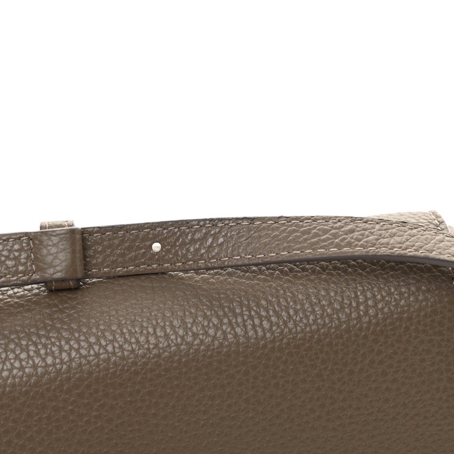 Jimmy Choo Pebbled Calfskin Studded Shoulder Bag Grey 13 of 13