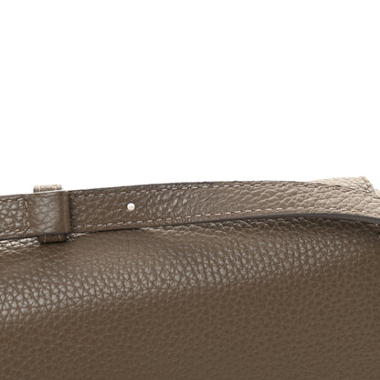 Jimmy Choo Pebbled Calfskin Studded Shoulder Bag Grey 13 of 13