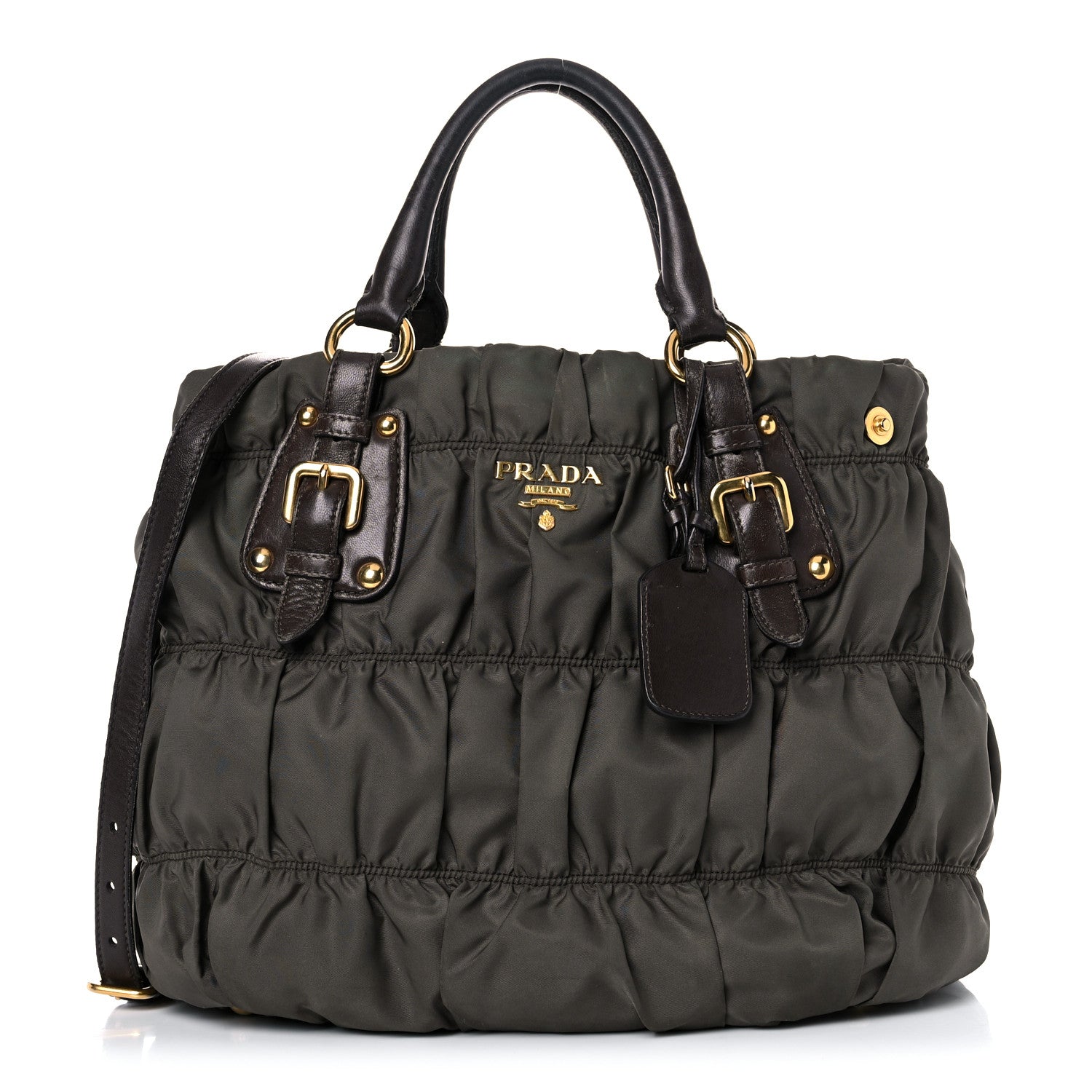 Prada Tessuto Nylon Gaufre Tote Fumo 1 of 40
