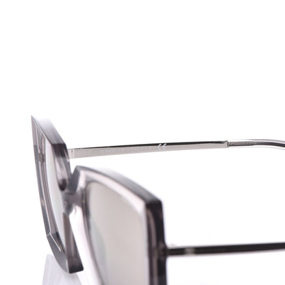 Chanel 18K White Gold Mirror Square Sunglasses 6051 Gray 6 of 7