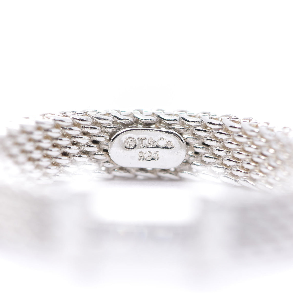Tiffany Sterling Silver Diamond Narrow Somerset Ring 49 5 4 of 4