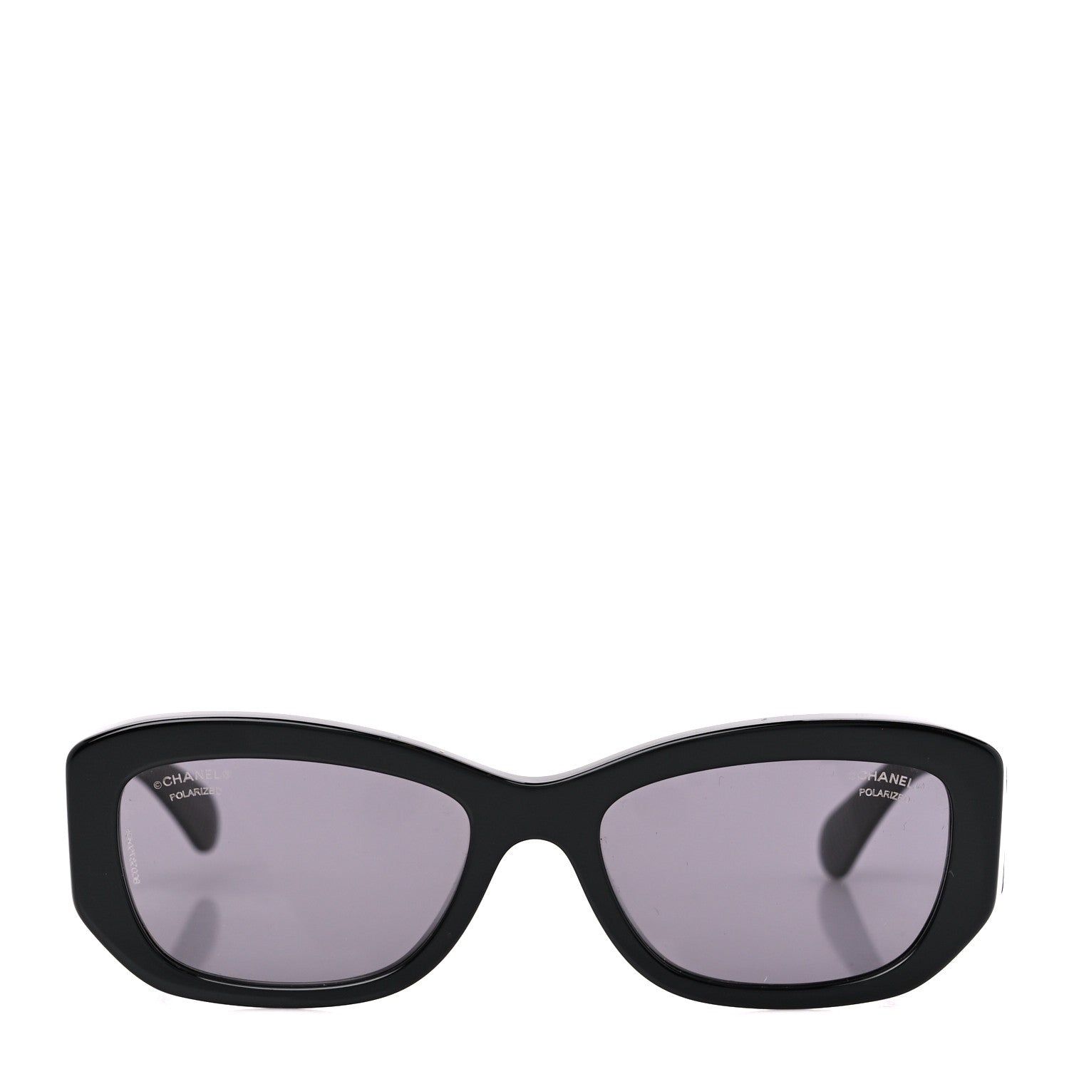 Chanel Acetate Rectangle Sunglasses 5493-A Black 2 of 8