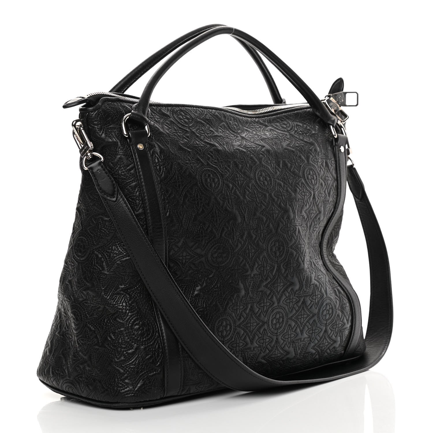 Louis Vuitton Monogram Lambskin Antheia Ixia MM Black 3 of 16