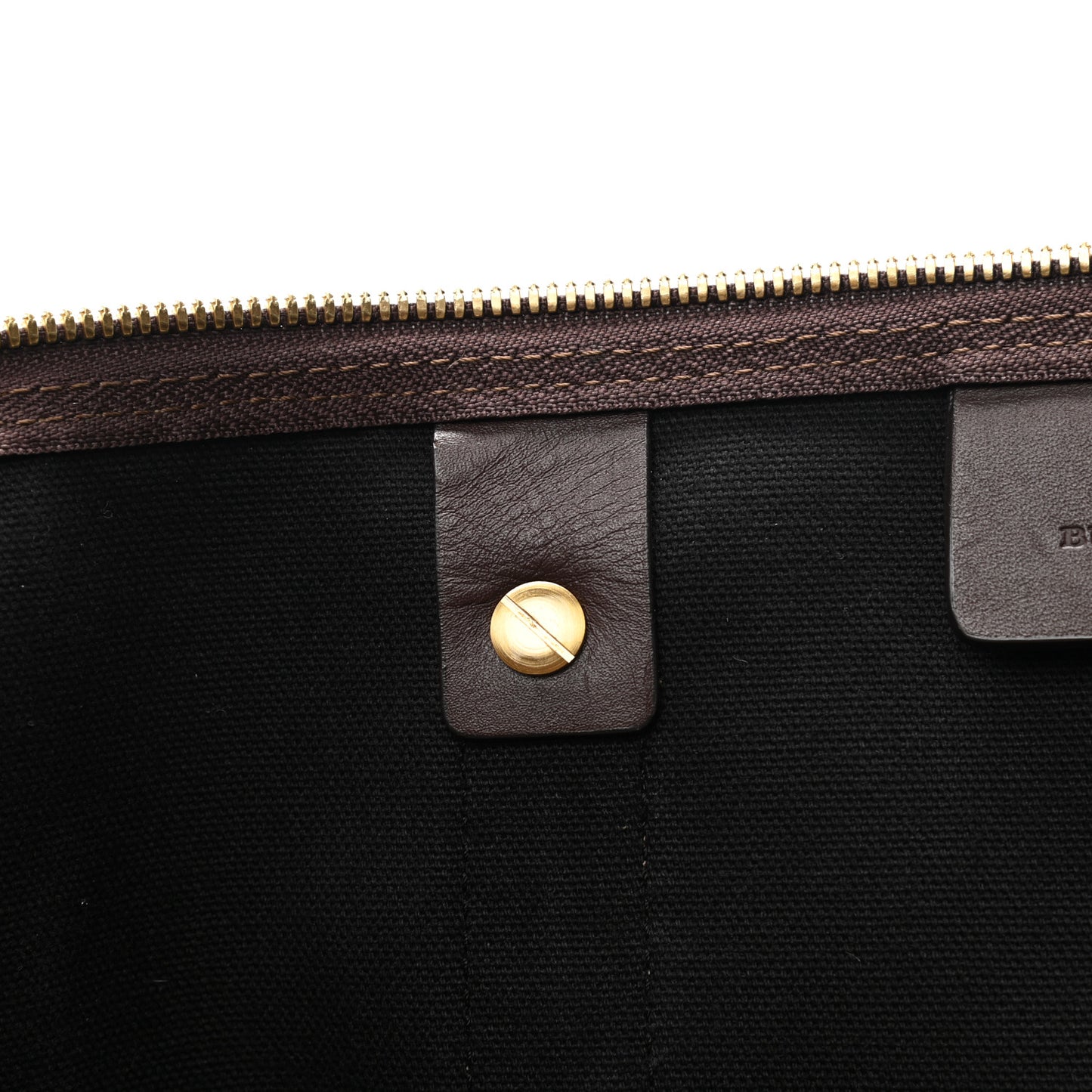 Haymarket Check Duffle Bag Dark Brown