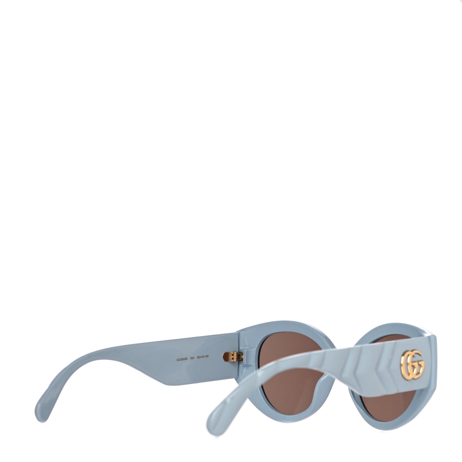 Gucci Acetate GG Cat Eye Sunglasses GG0809S Blue 3 of 8