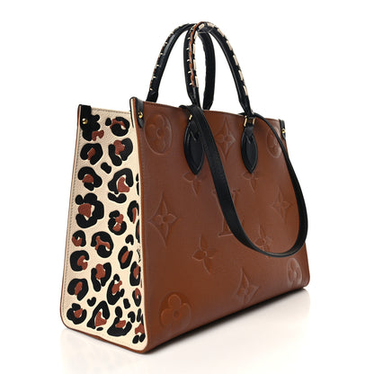 Louis Vuitton Empreinte Monogram Giant Wild At Heart Onthego MM Caramel 3 of 11