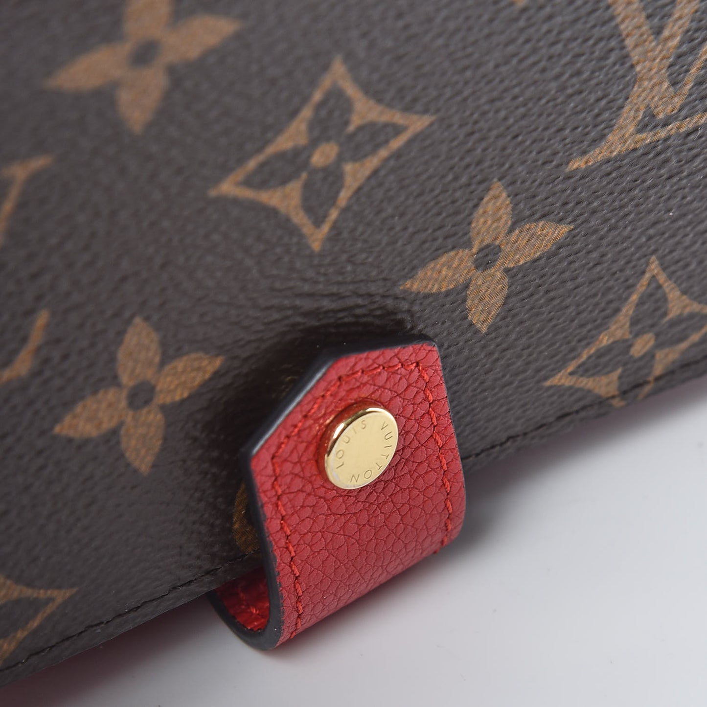 Monogram Pallas Compact Wallet Cherry