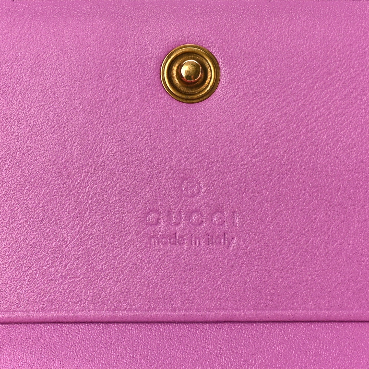 Calfskin Matelasse GG Marmont Card Case Candy Mousse