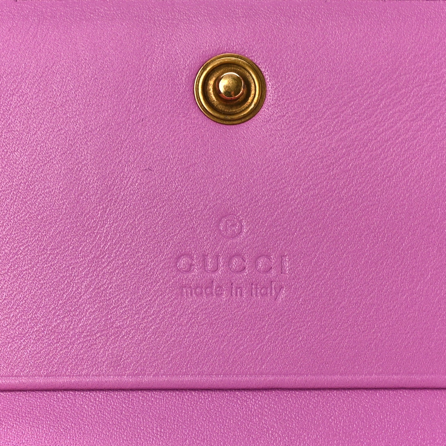 Gucci Calfskin Matelasse GG Marmont Card Case Candy Mousse 6 of 8