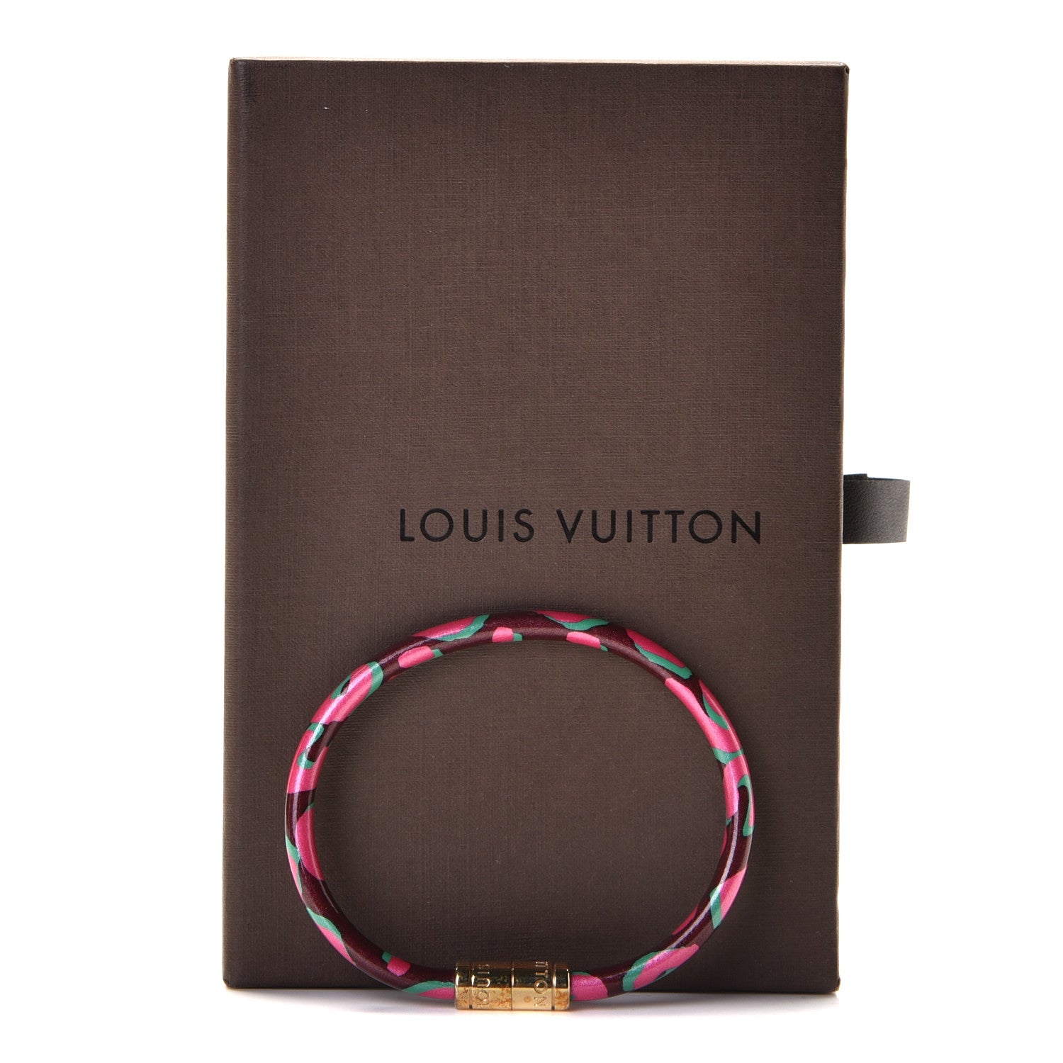 Louis Vuitton Leopard Keep It Bracelet 17 Rouge Fauviste 4 of 4