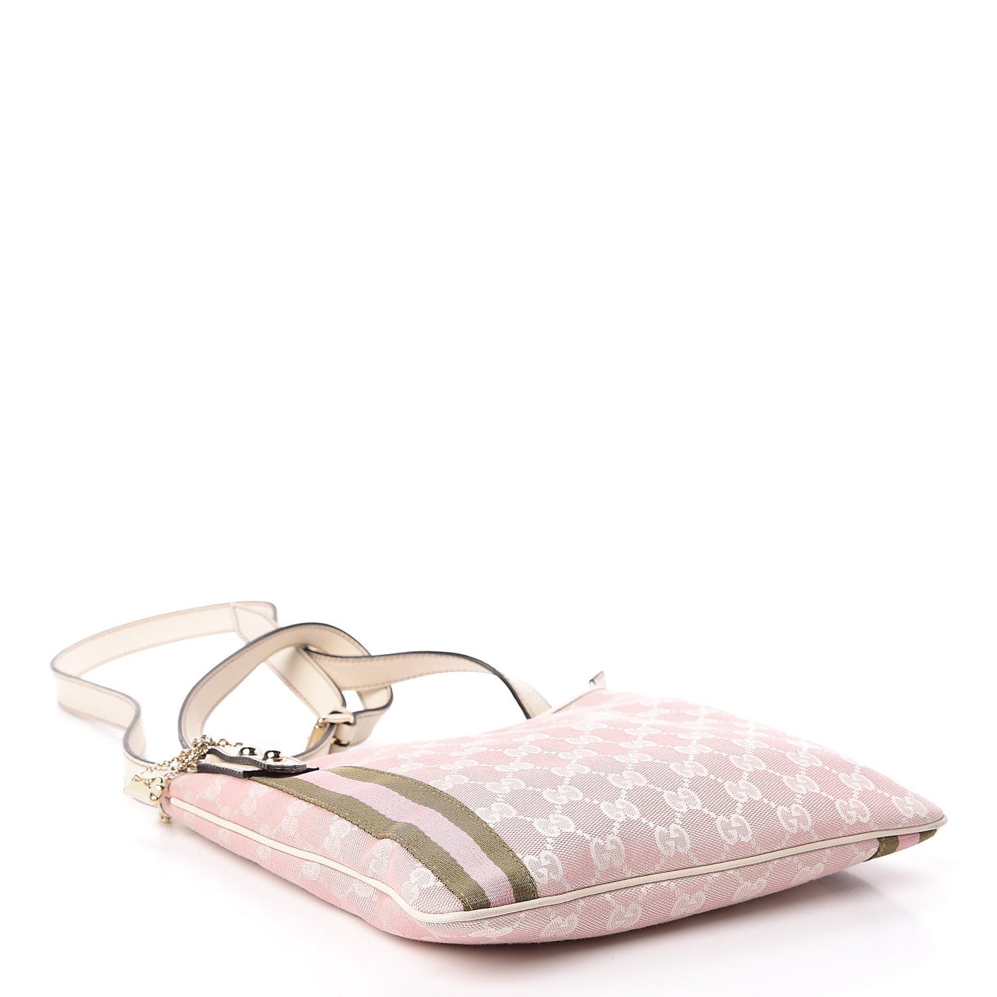 Monogram Web Jolicoeur Charms Messenger Pink