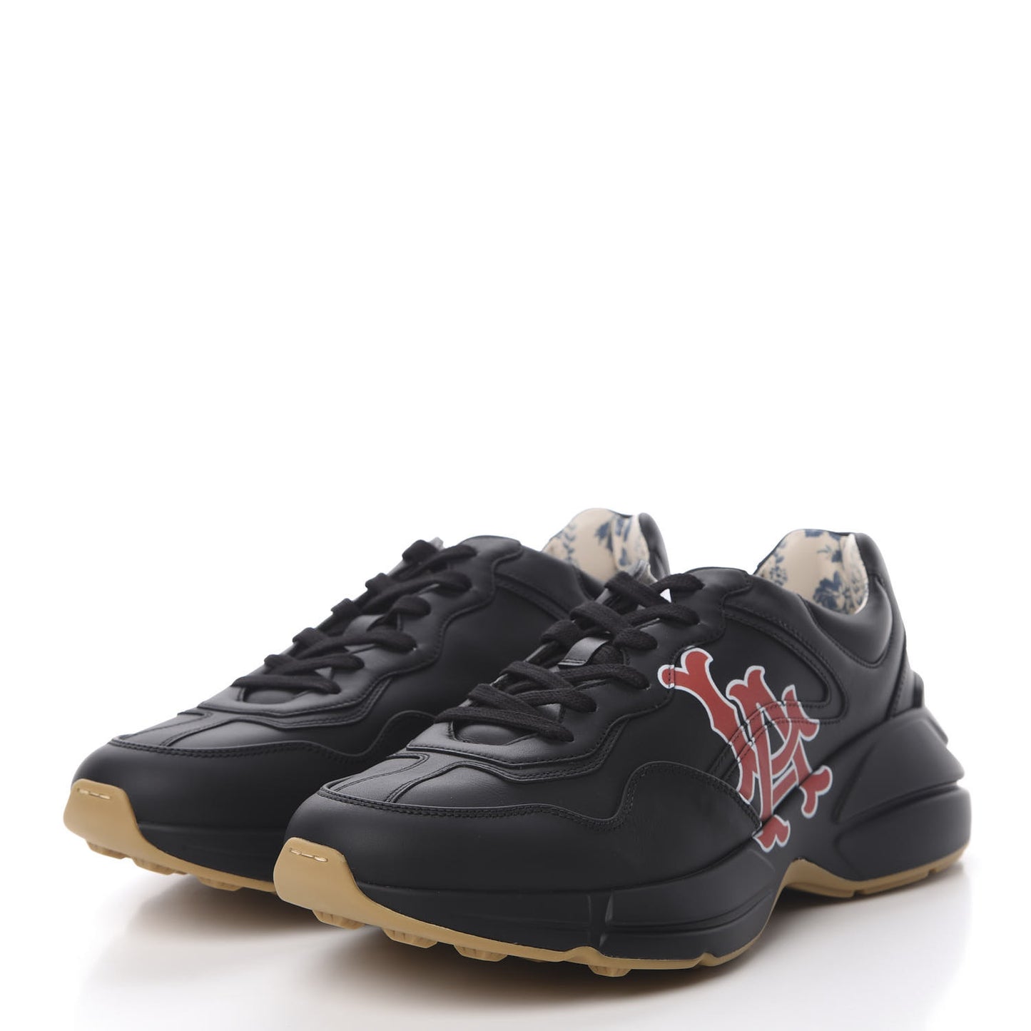 X MLB Calfskin LA Dodgers Mens Rhyton Sneakers 9 Black