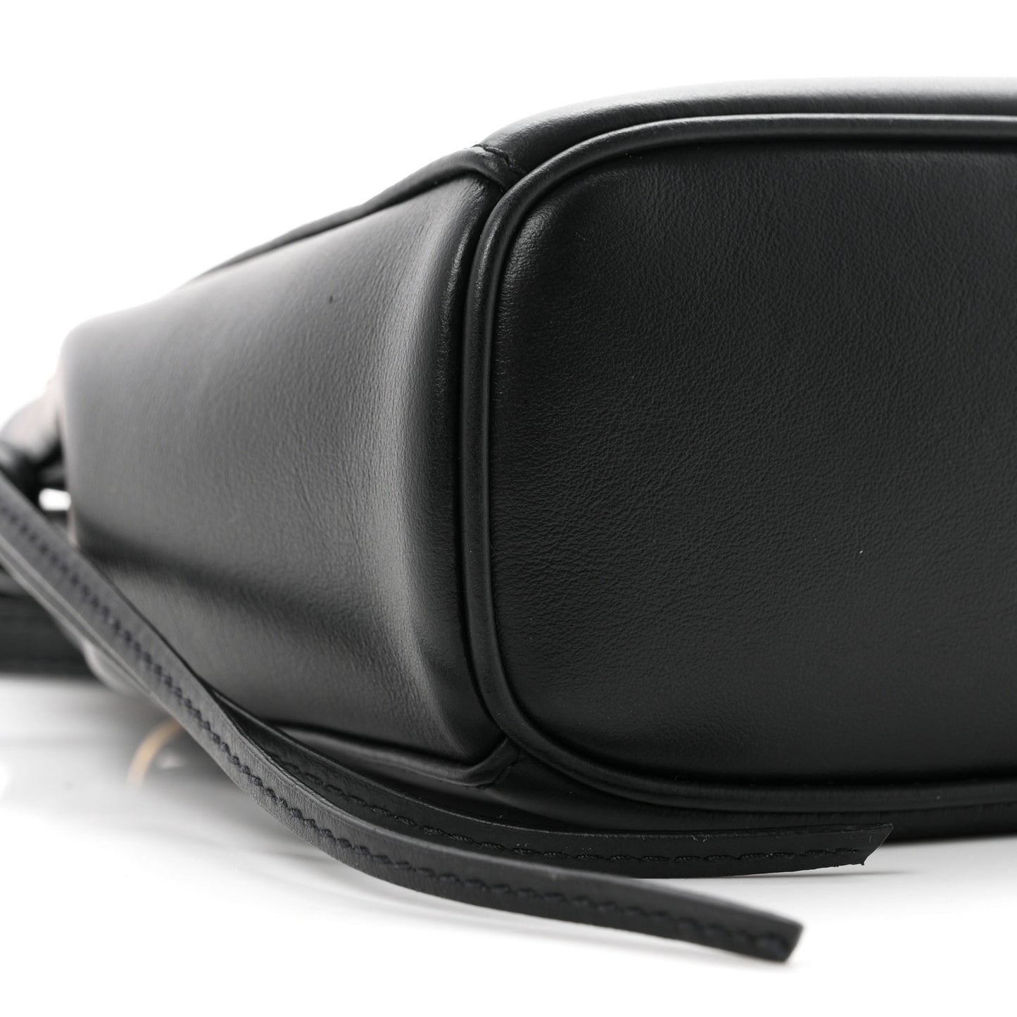 Calfskin Mini Carry Shoulder Bag Black