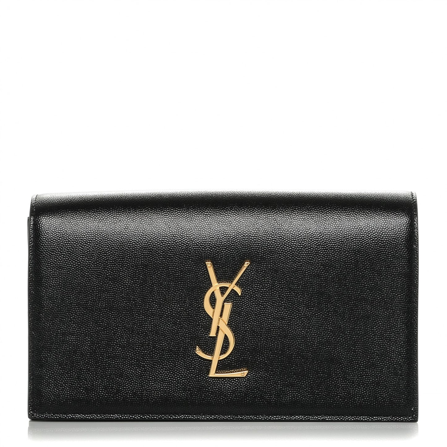 Grain De Poudre Classic Monogram Clutch Black