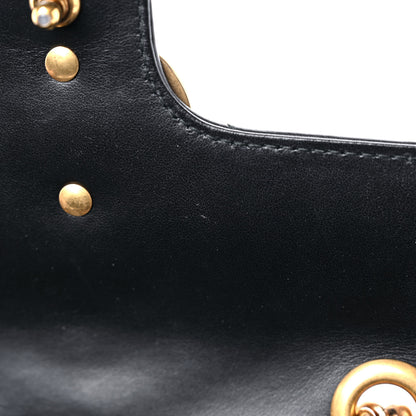 Gucci Calfskin Matelasse Mini GG Marmont Shoulder Bag Black 10 of 10