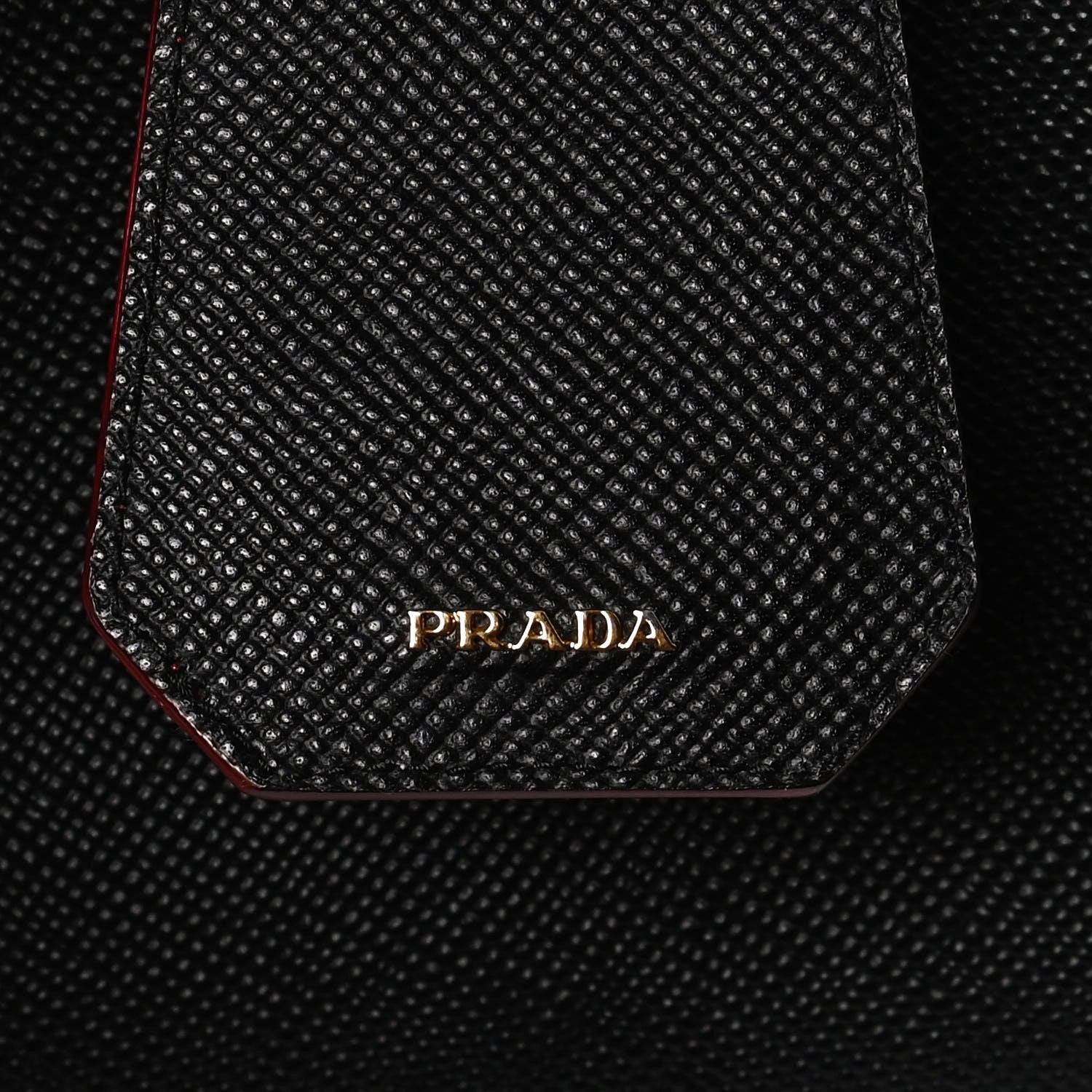 Prada Saffiano Cuir Medium Double Bag Black Fuoco 8 of 12