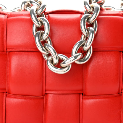 Bottega Veneta Lambskin Maxi Intreccio Padded Chain Cassette Crossbody Bag Nail Polish 6 of 8