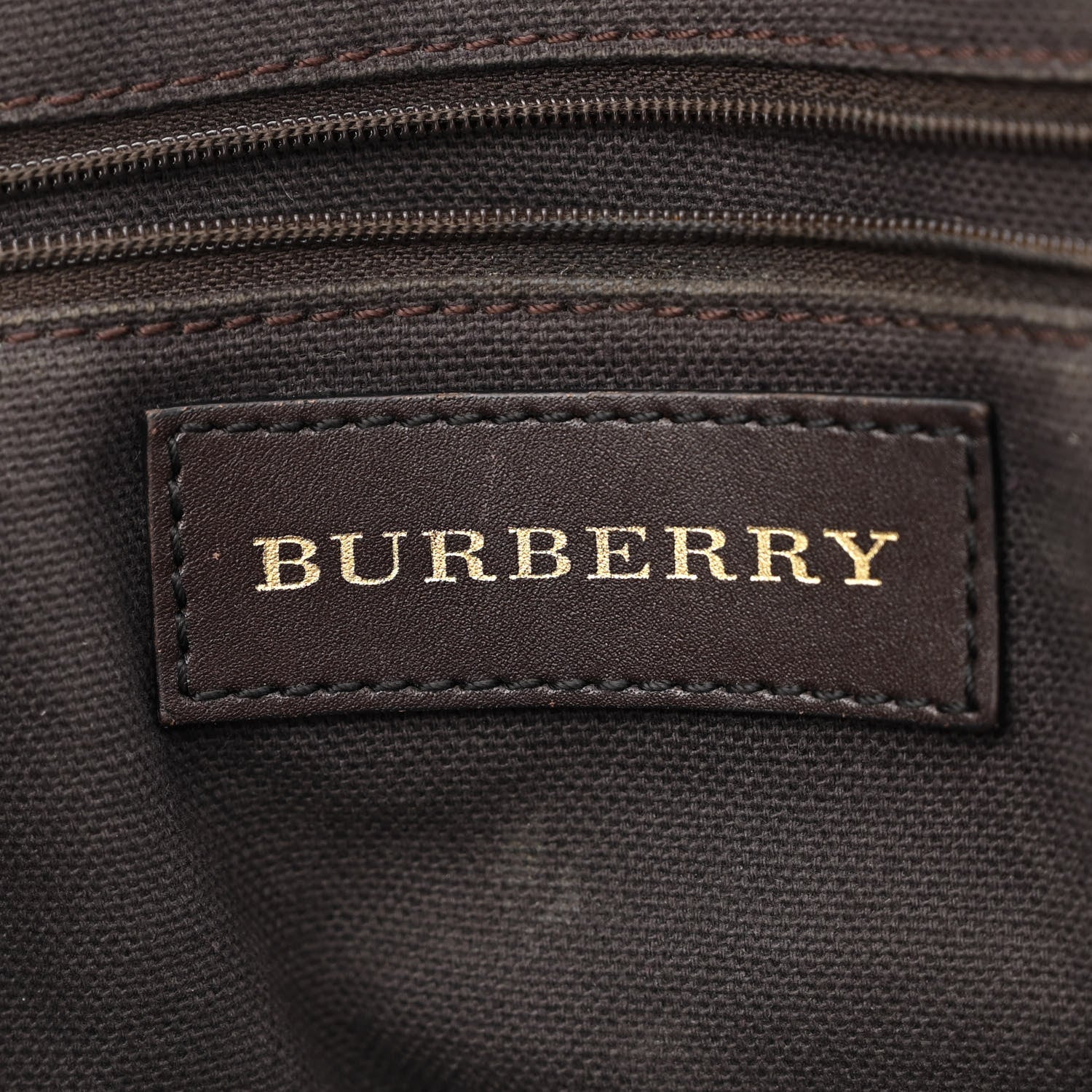 Burberry Haymarket Check Small Orchard Bowling Bag Chocolate 6 of 17