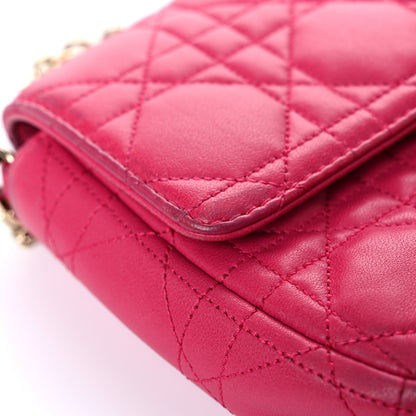 Christian Dior Lambskin Cannage Miss Dior Promenade Pouch Fuchsia 20 of 24