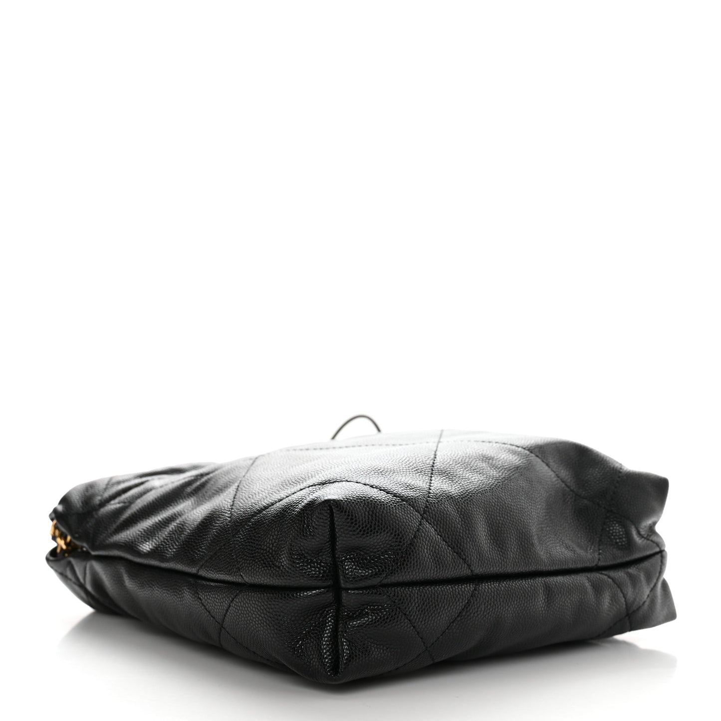 Shiny Caviar Quilted Monochrome Mini Chanel 22 Black