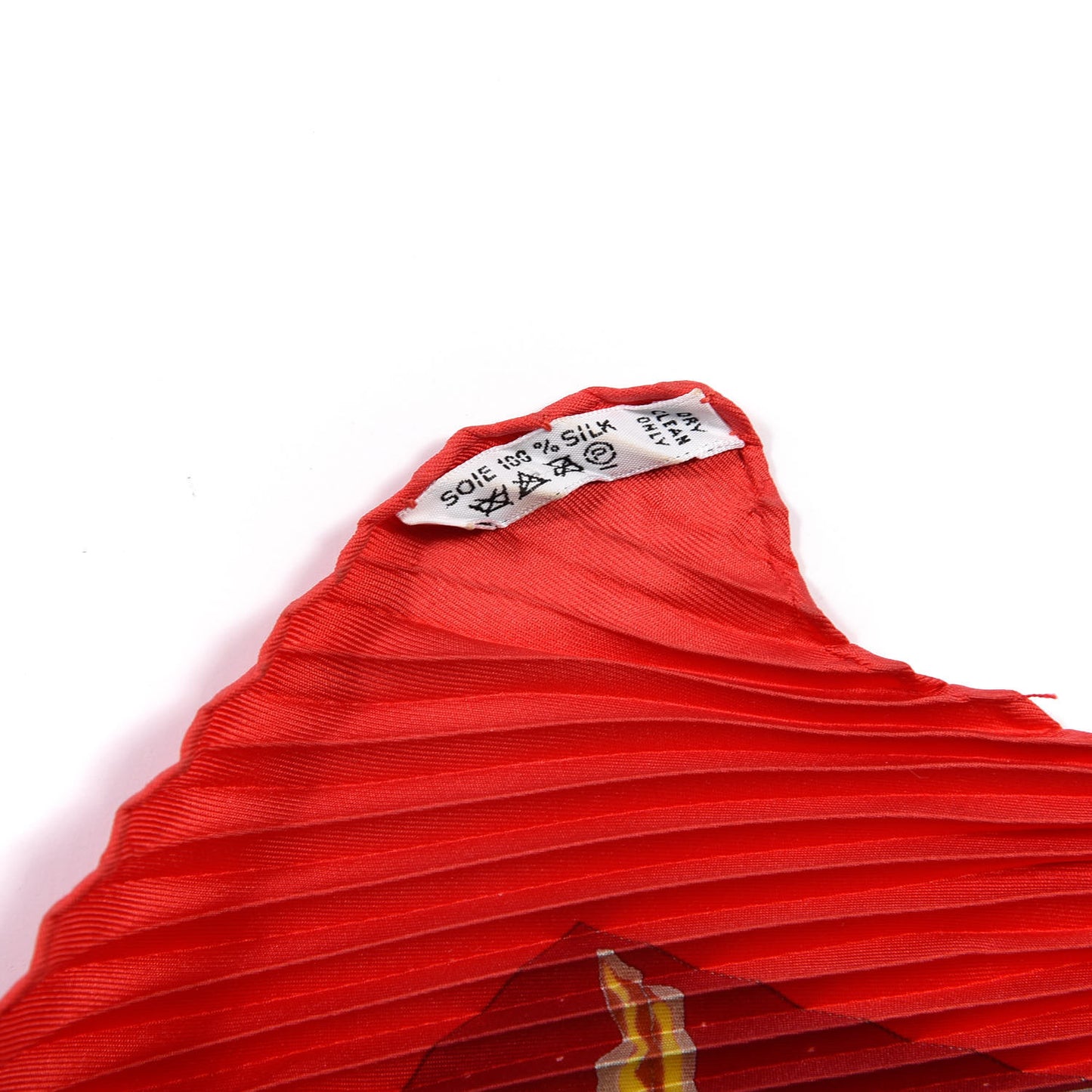 Silk Plisse Pythagore Scarf 90