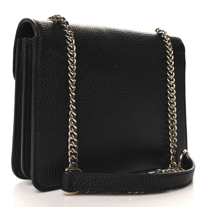 Gucci Dollar Calfskin Small Interlocking G Shoulder Bag Black 3 of 11