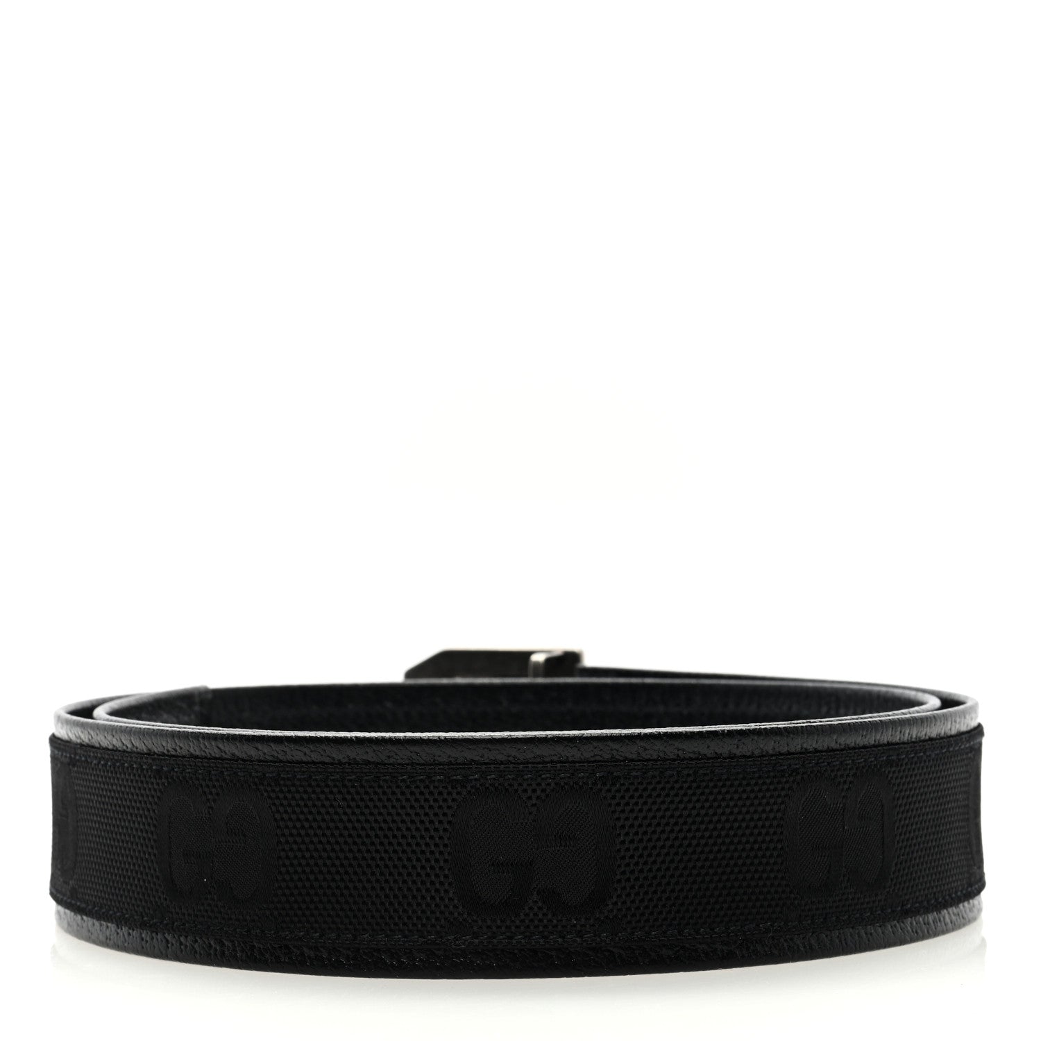 Gucci Econyl Nylon Monogram Off The Grid Belt Logo Buckle Belt 85 34 Black 2 of 5