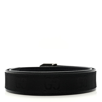 Gucci Econyl Nylon Monogram Off The Grid Belt Logo Buckle Belt 85 34 Black 2 of 5