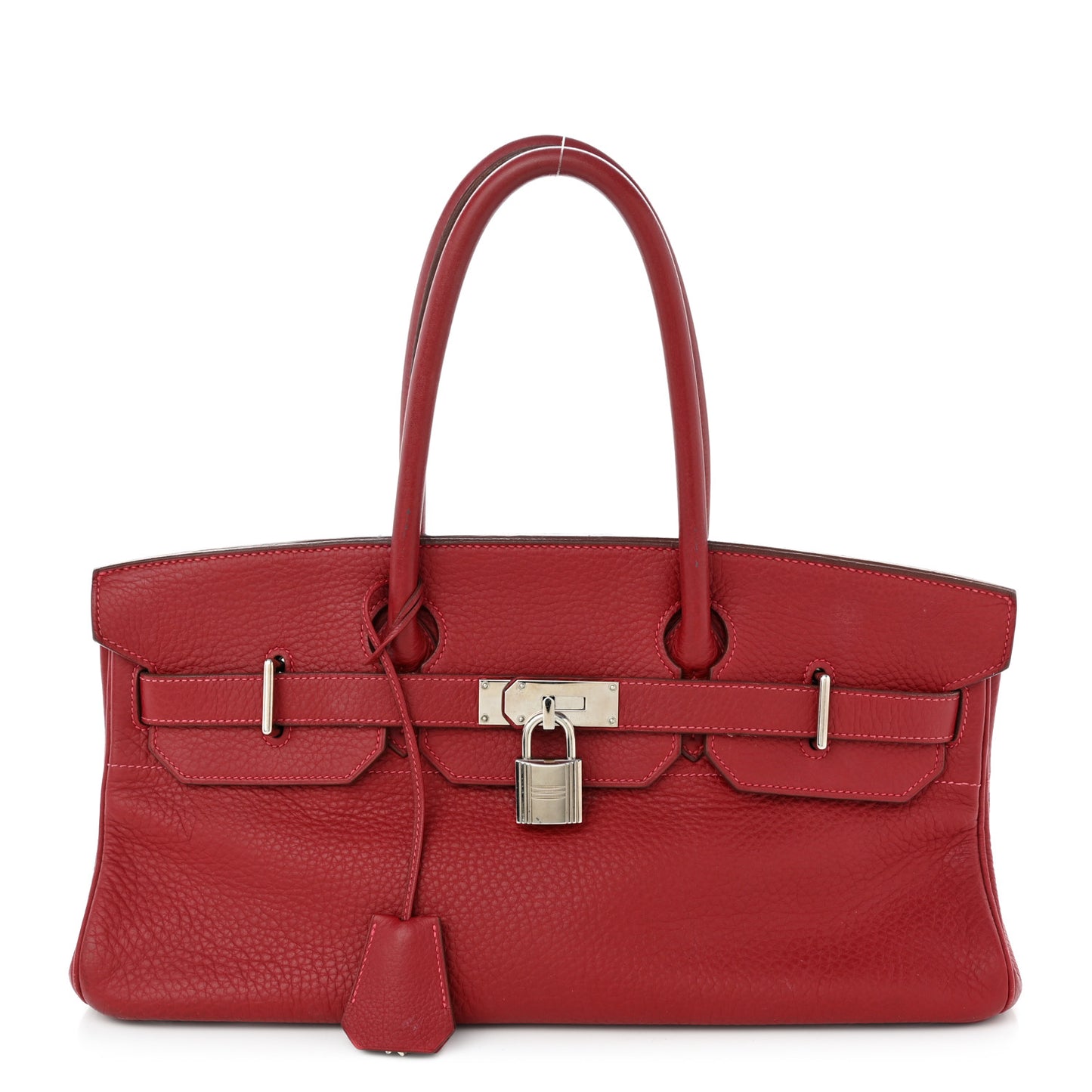 Taurillon Clemence JPG Shoulder Birkin 42 Rouge Casaque
