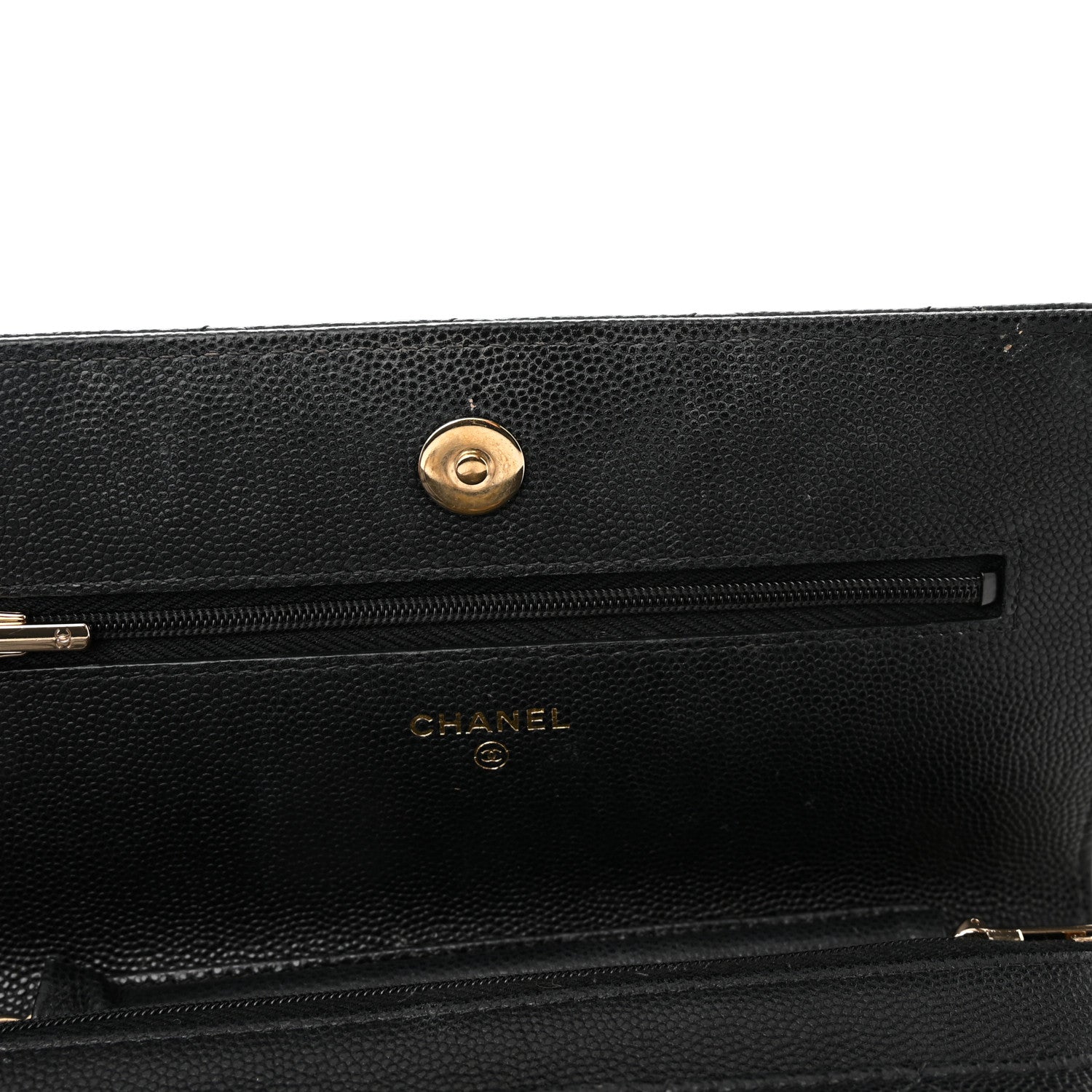 Chanel Caviar Quilted Wallet on Chain WOC Black 12 of 15