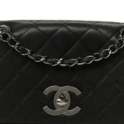 Chanel Caviar Quilted Jumbo Single Flap Black 10 of 12