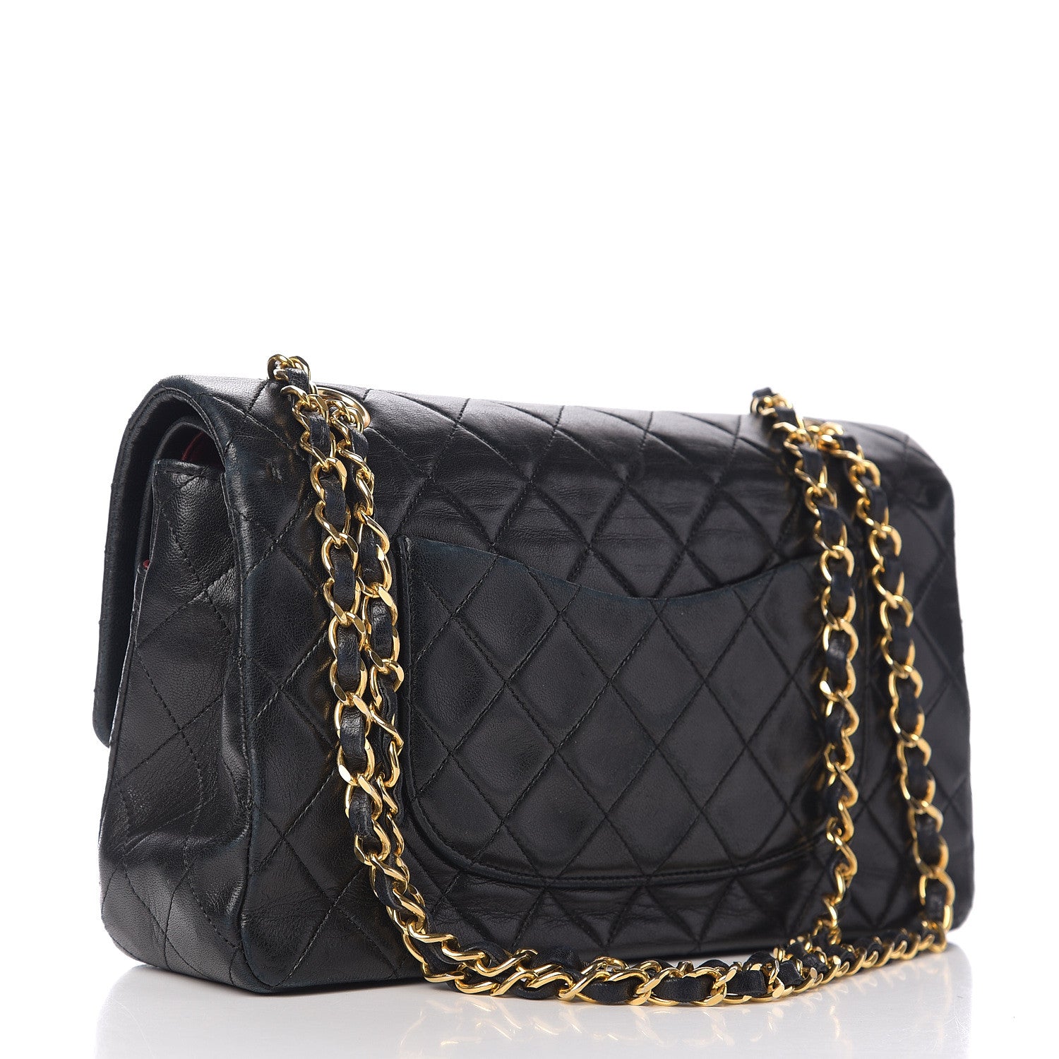 Chanel Lambskin Quilted Medium Double Flap Black 2 of 11