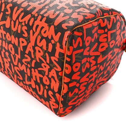 Louis Vuitton Monogram Graffiti Speedy 30 Orange 12 of 13
