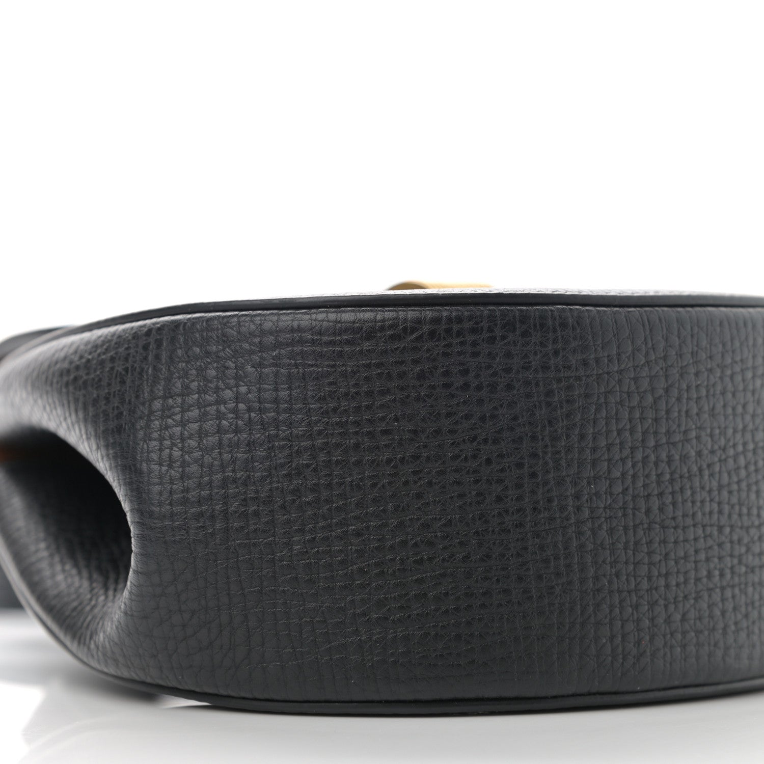 Bottega Veneta Palmellato Calfskin Rounded Belt Bag Black 7 of 10