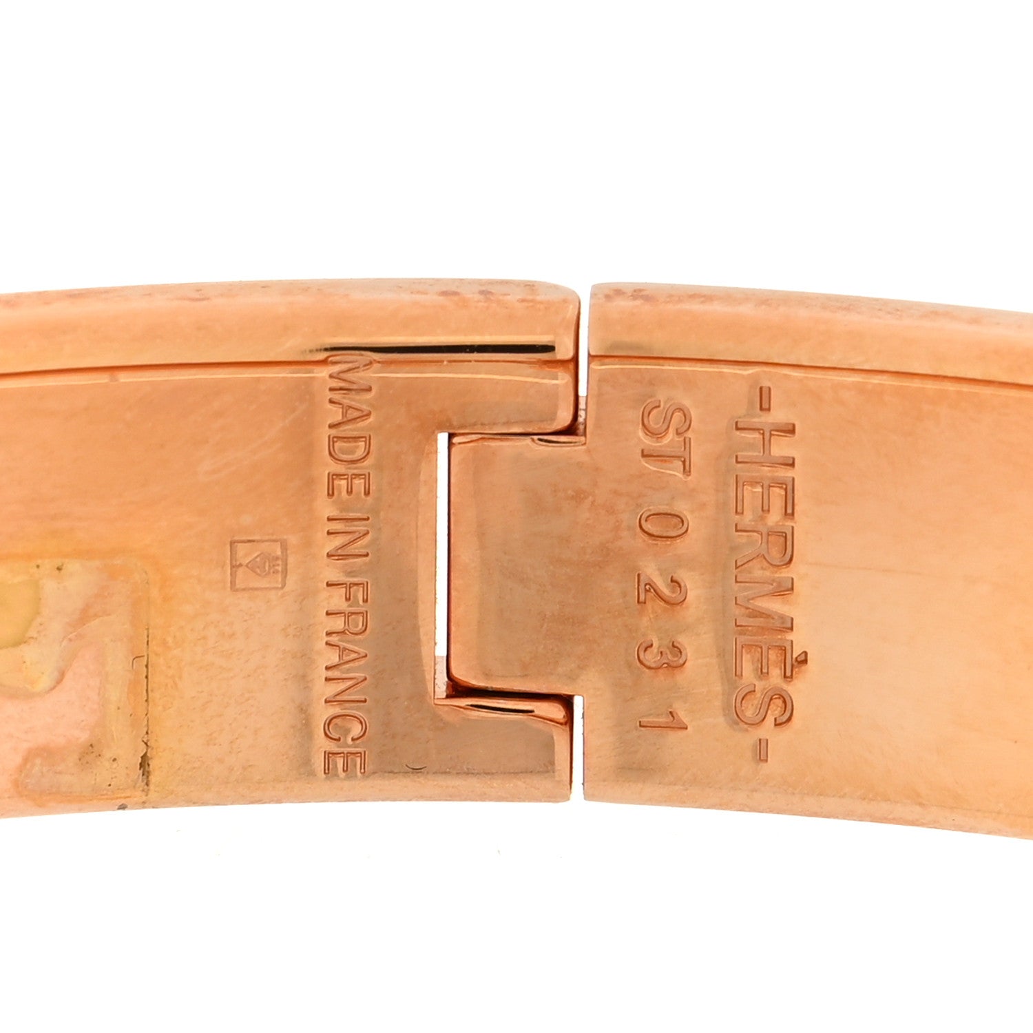 Hermes Enamel Narrow Clic Clac H Bracelet PM Marron Glace 4 of 5