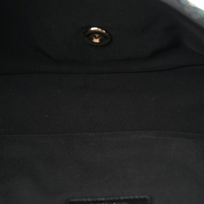 Chanel Tweed Medium Pearl Handle Flap Black Ecru 5 of 11
