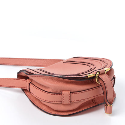 Chloe Calfskin Mini Marcie Round Crossbody Bag Coral Pop 3 of 9