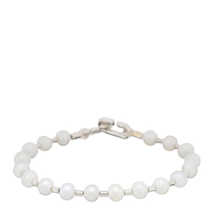 Tiffany Sterling Silver Pearl 5-6mm HardWear Bracelet 1 of 3