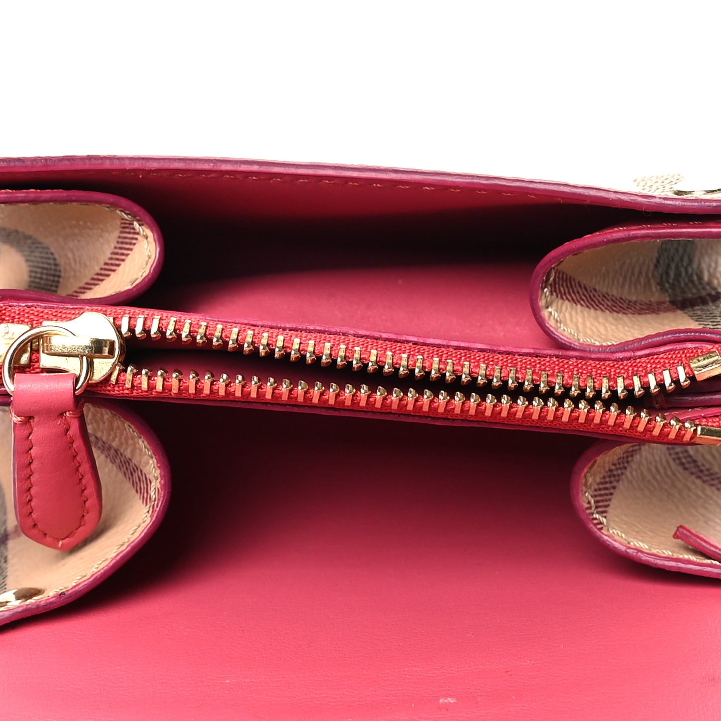 Haymarket Check Key Ring Coin Case Pink