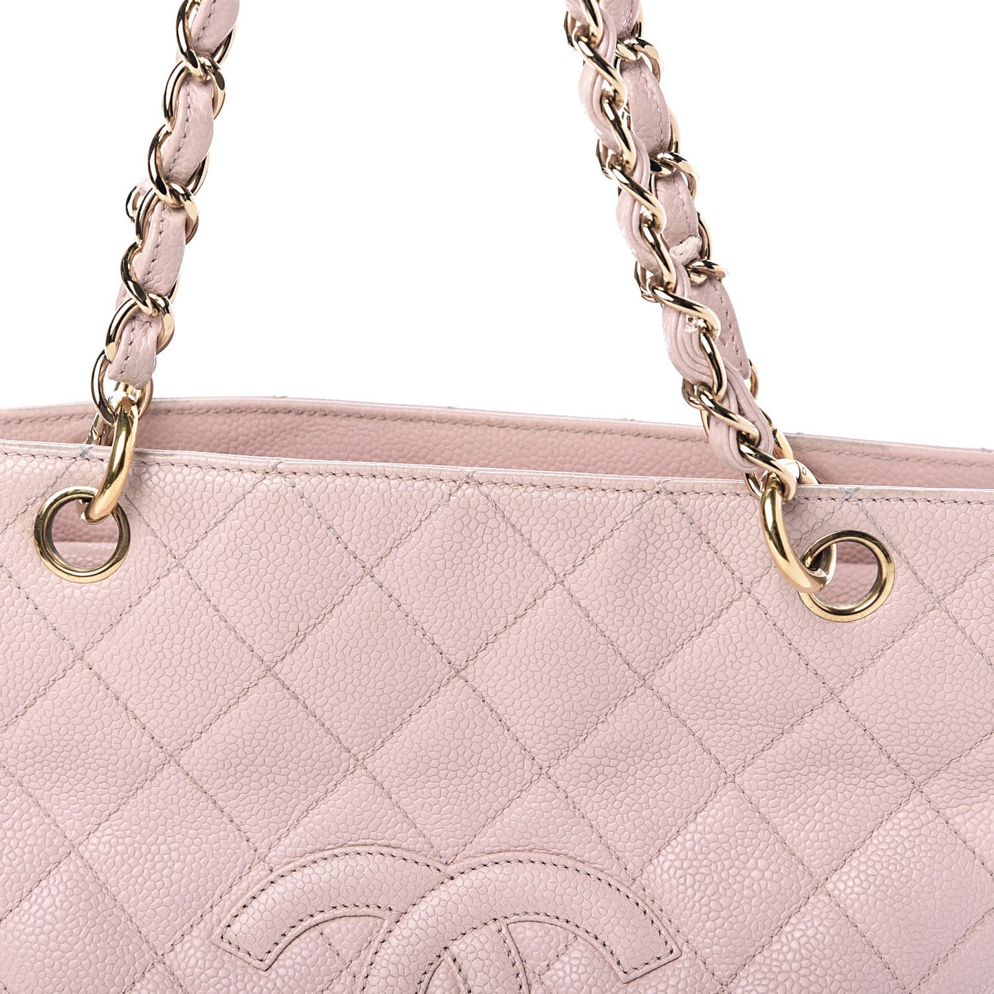Caviar Quilted Petit Timeless Shopping Tote PTT Pink