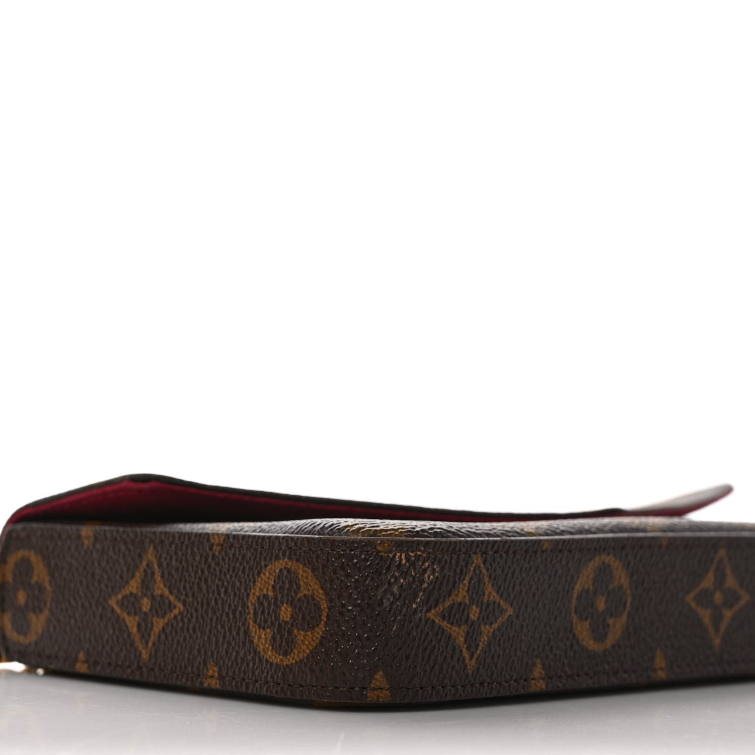 Louis Vuitton Monogram Pochette Felicie Chain Wallet Fuchsia 9 of 11